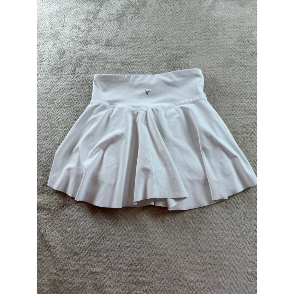 Old Navy Active Girls White Powersoft Go-Dry Cool Athletic Skort Size L 10-12